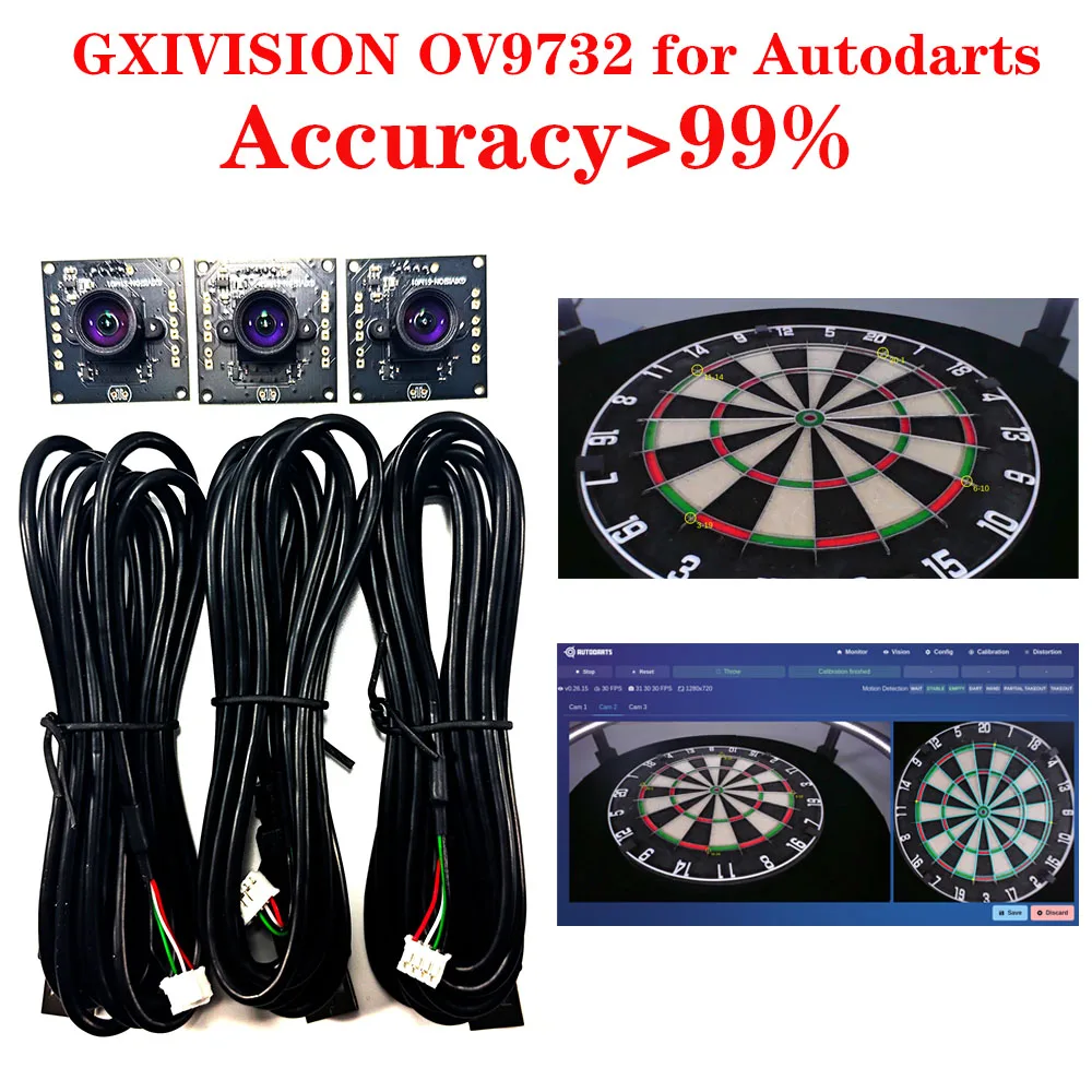 

Autodarts OV9732 Customized GXIVISION Camera 1280 * 720 30fps HD Camera Module