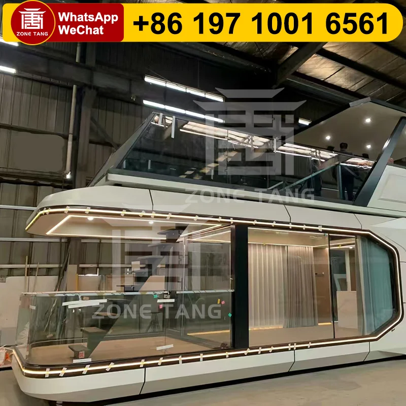 منازل كبسولات عالية الجودة صديقة للبيئة منزل وحدات جاهزة عزل ساخن منازل اقتصادية جاهزة إطار فولاذي