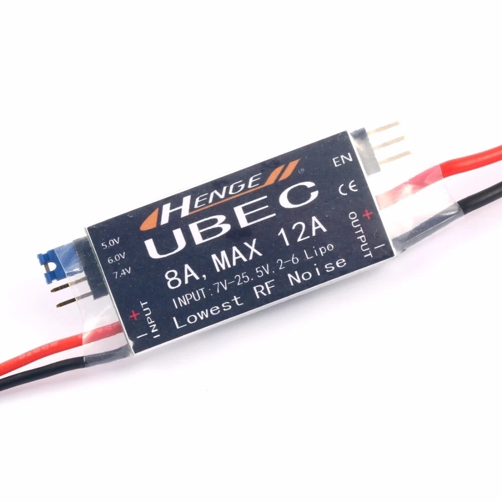 HENGE 8A UBEC مخرج 5V / 6V 6A / 8A Max 12A Inport 7V-25.5V 2-6S Lipo / 6-16 خلية Ni-Mh وضع مفتاح الإدخال BEC لطائرة RC كوادكوبتر