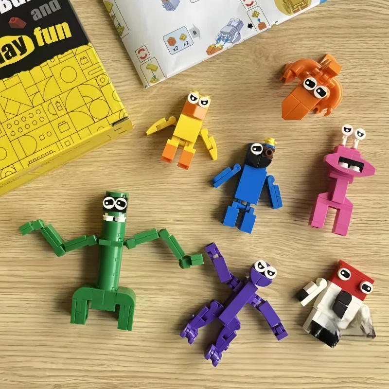 Hot Sale Garten Of Banban Rainbow Friends Toy Brick Diy Toy Figure Doll Horror Monster Game Character Kid Christmas Gifts