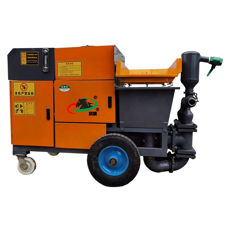 Factory new technology design hydraulic-powered electric and diesel type concrete spray machine with reliable motor for wall