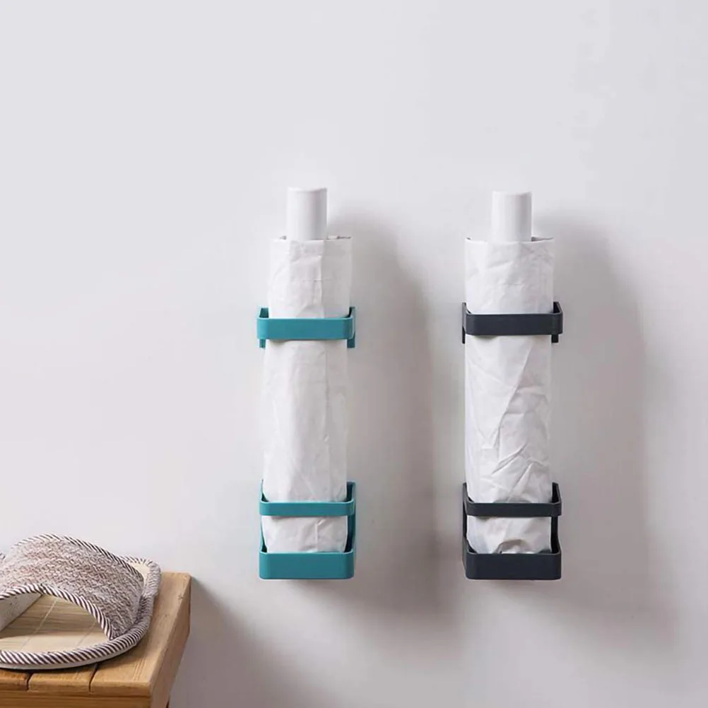 

Umbrella Stand Mounted Storage Rack Umbrella Storage Rack Adhesive Holder PP Material Lightweight Flexible Indoor Outdoor Use