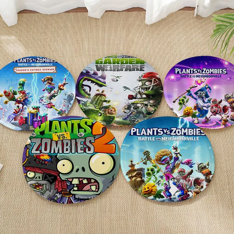 

Game P-Plants vs. Z-Zombies Cushion Mat European Stool Pad Patio Home Office Chair Seat Cushion Pads Sofa Seat Chair Mat Pad