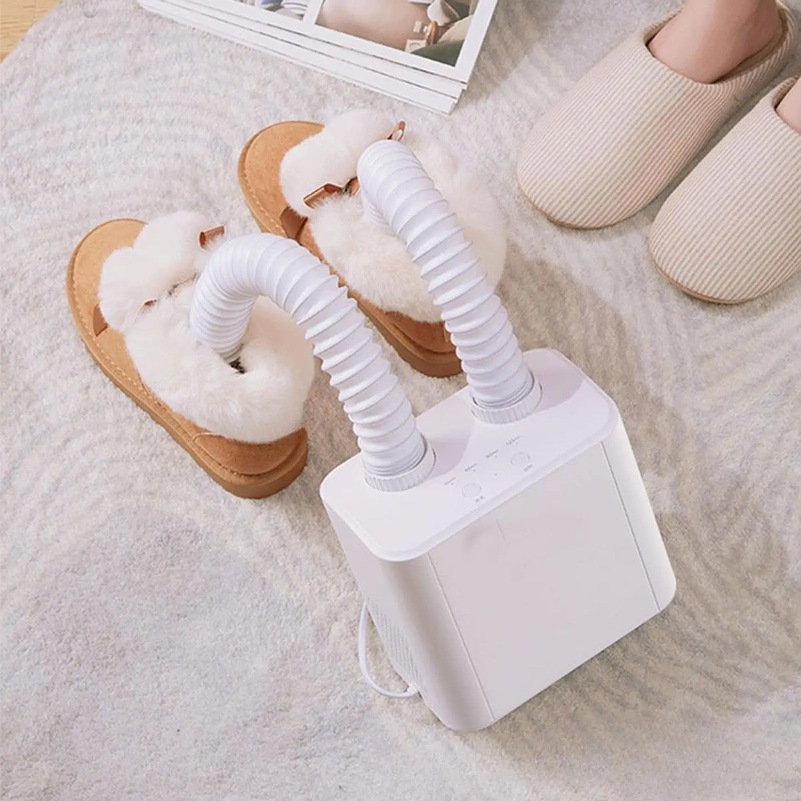 

Household Shoe Dryer Adjustable Timer Boot Dryer for Shoes Gloves Snow Boots