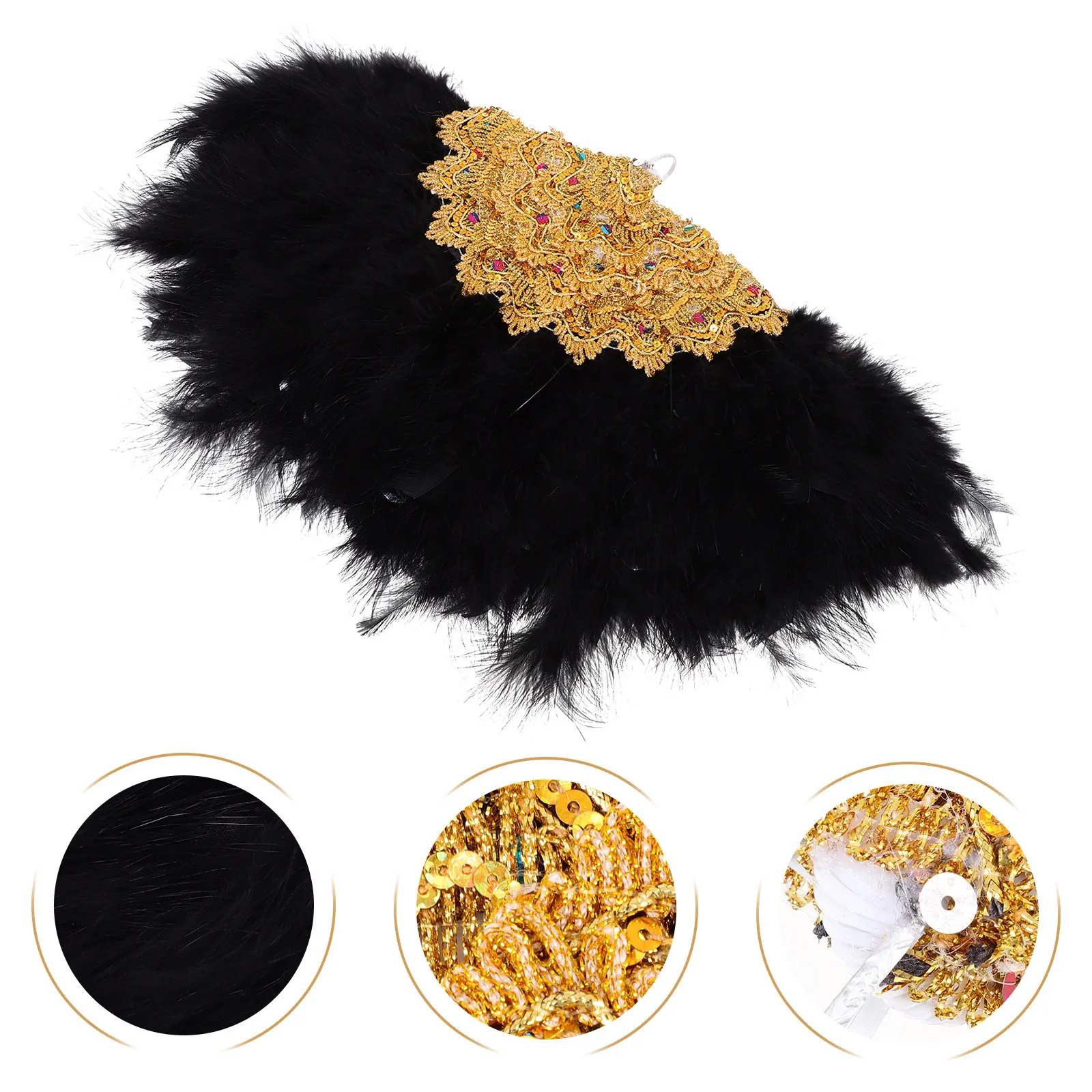 

Стильный ручной веер с перьями для свадеб, вечеринок, сценических выступлений, декораций, свадебных маскарадов, декоративный реквизит