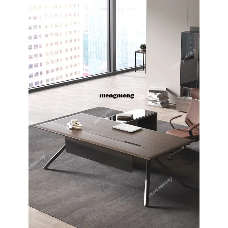 

High-end office boss desk light luxury young designer manager supervisor desk