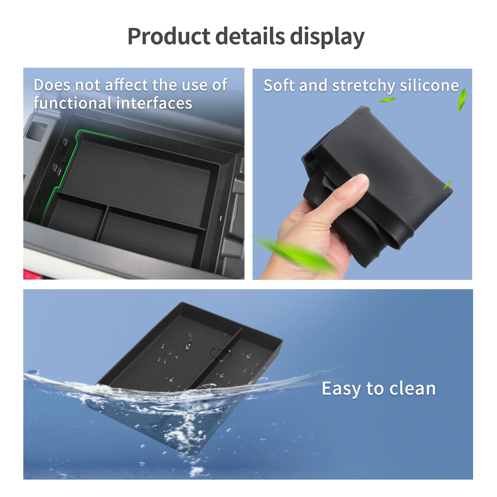 for Mazda CX-80 CX80 2025 Car Storage Box Organizer Case Car Accessories Center Console Armrest Storage Tray Fit Right Rudder