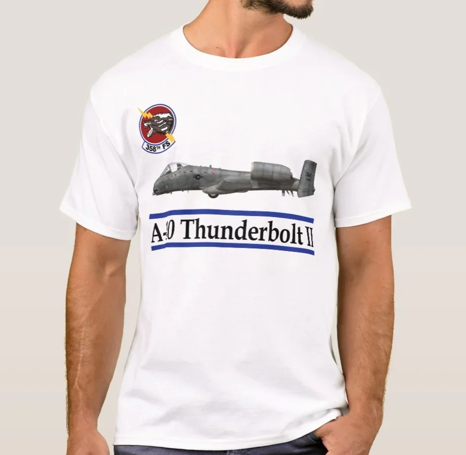 358th Fighter Squadron A-10 Thunderbolt Attack Aircraft T-Shirt. Summer Cotton Short Sleeve O-Neck Mens T Shirt New S-3XL