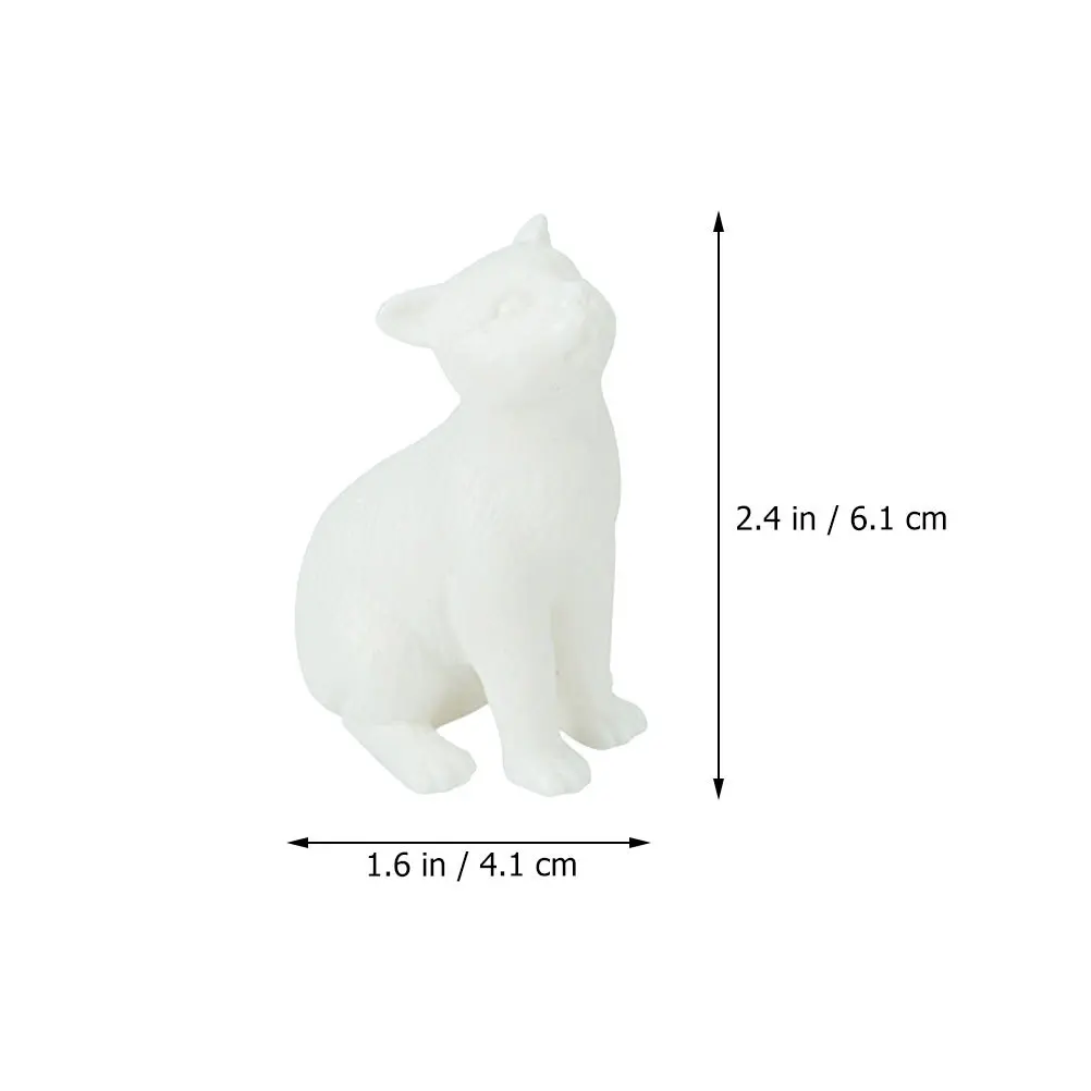 

1Pcs Delicate Desktop Cat Ornament Home Decor Exquisitely Made Realistic Texture Warm Atmosphere Desktop Adornment
