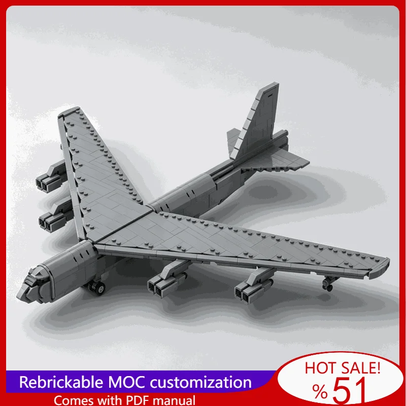 994PCS USAF Boeing B 52 Stratofortress 1 100 Scale War Series Strategic Bomber Building Blocks Gift Popular Creative Display Toy
