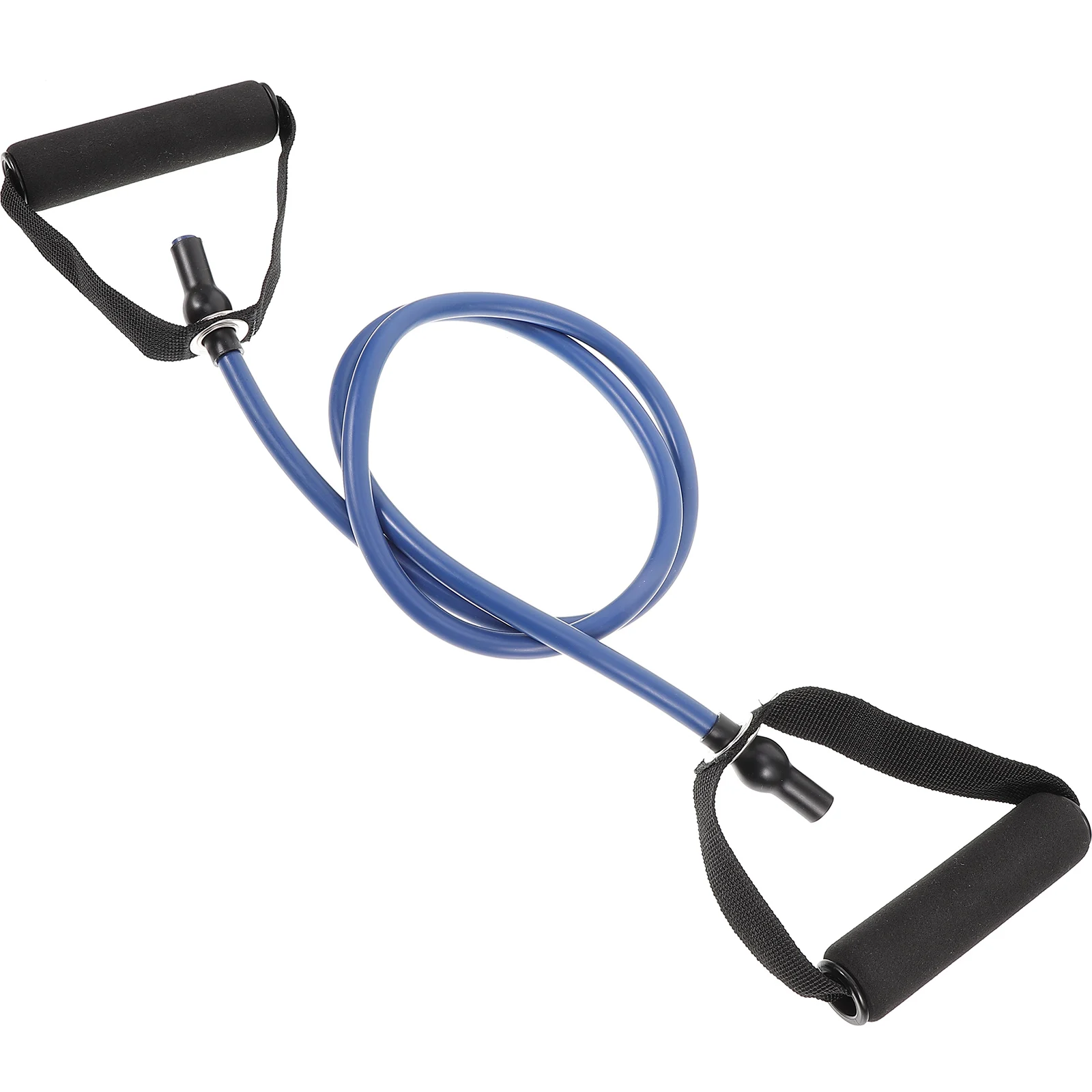 

1pcs Blue 20LB Latex Resistance Bands Pull Rope Ergonomic Handle Ankle Lining Compact Size Athletes Seniors Strength Training