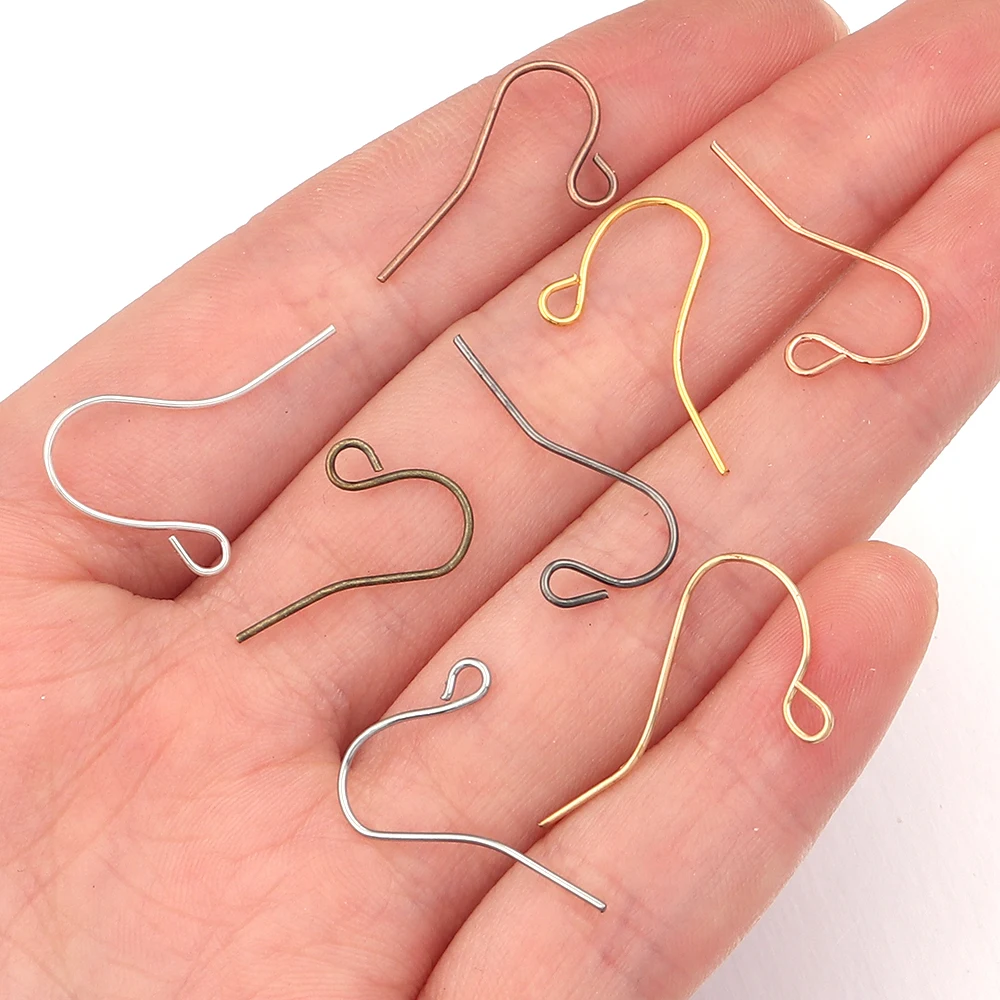 ear fish hook JewelrySupply Sterling Silber Earring Wires with 2mm Bead (1 Pair of Sterling Silver Earrings) 100Pcs Gold Plated Hook Earwire,metal