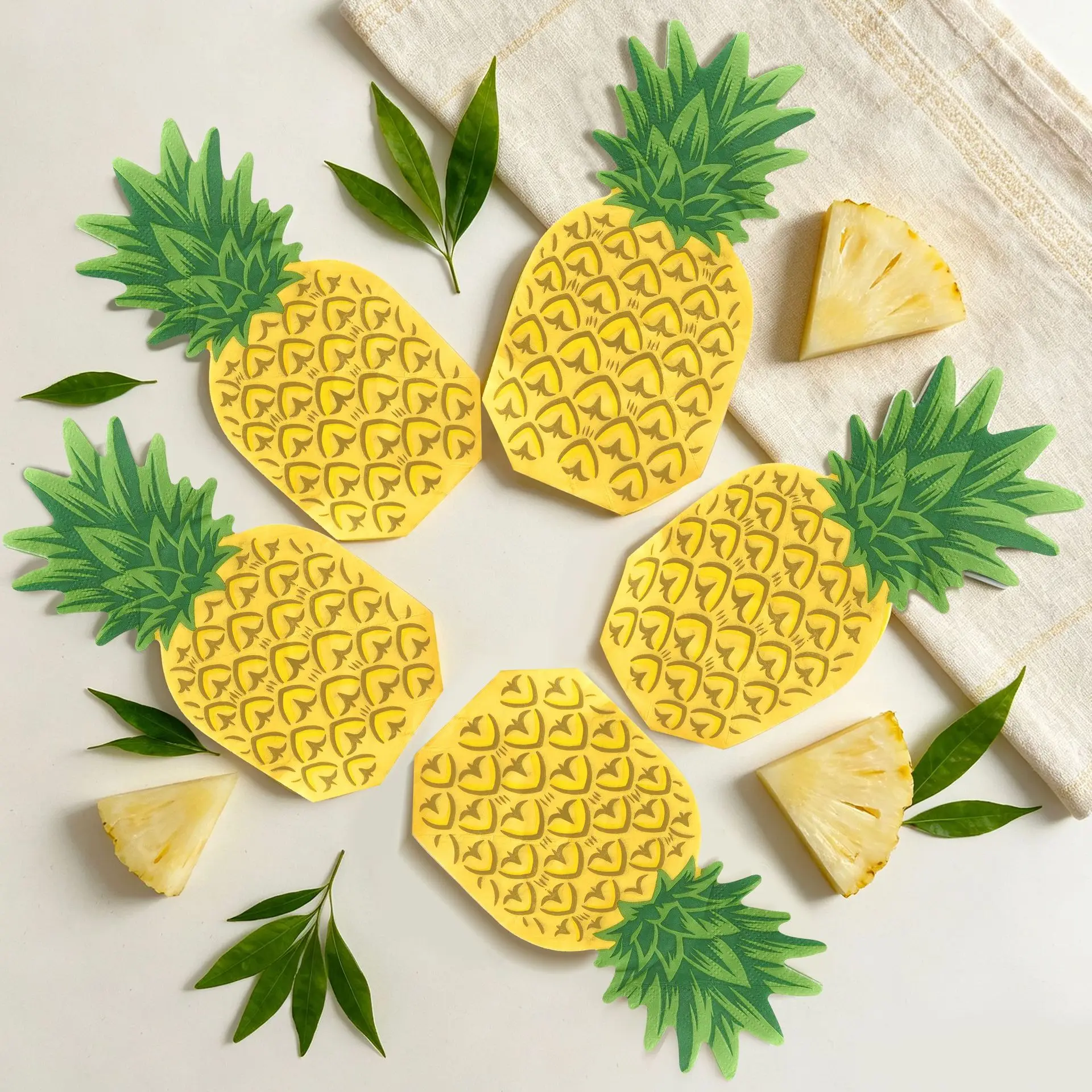 Fruchtservietten Wassermelone Erdbeere Apfel Zitrone Orange Ananas Cocktailservietten Babyparty Sommerfrucht-Themenparty-Dekorationen – Detail 3