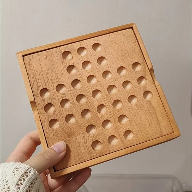 لعبة كلاسيكية أوروبية لعبة شطرنج نبيلة واحدة مجموعة ربط سوليتير استراتيجية التفكير ألعاب تعليمية للأطفال والمراهقين والكبار