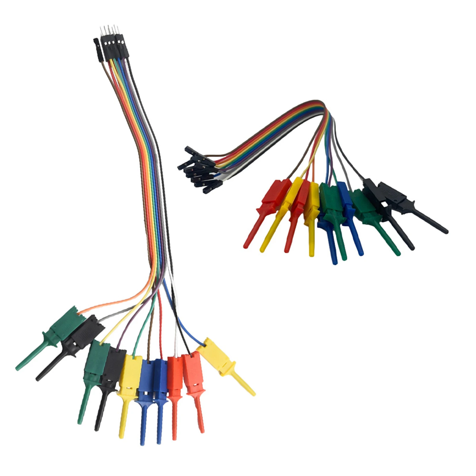 For Electrical Connections Blue Test Hook Clips Efficient Circuit Testing High Elasticity Clamps Mixed Color Clips