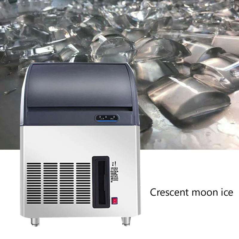 

Автоматический льдогенератор Crescent Moon для кафе, баров и кофеен, производящий крупные кубики льда