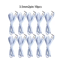 Cabeza de 2/4 pines, Cable de electrodo tipo enchufe de 2,5/3,5mm, Cable de línea para acupuntura Tens, Estimulador muscular nervioso eléctrico