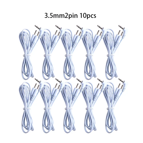 Cabeza de 2/4 pines, Cable de electrodo tipo enchufe de 2,5/3,5mm, Cable de línea para acupuntura Tens, Estimulador muscular nervioso eléctrico