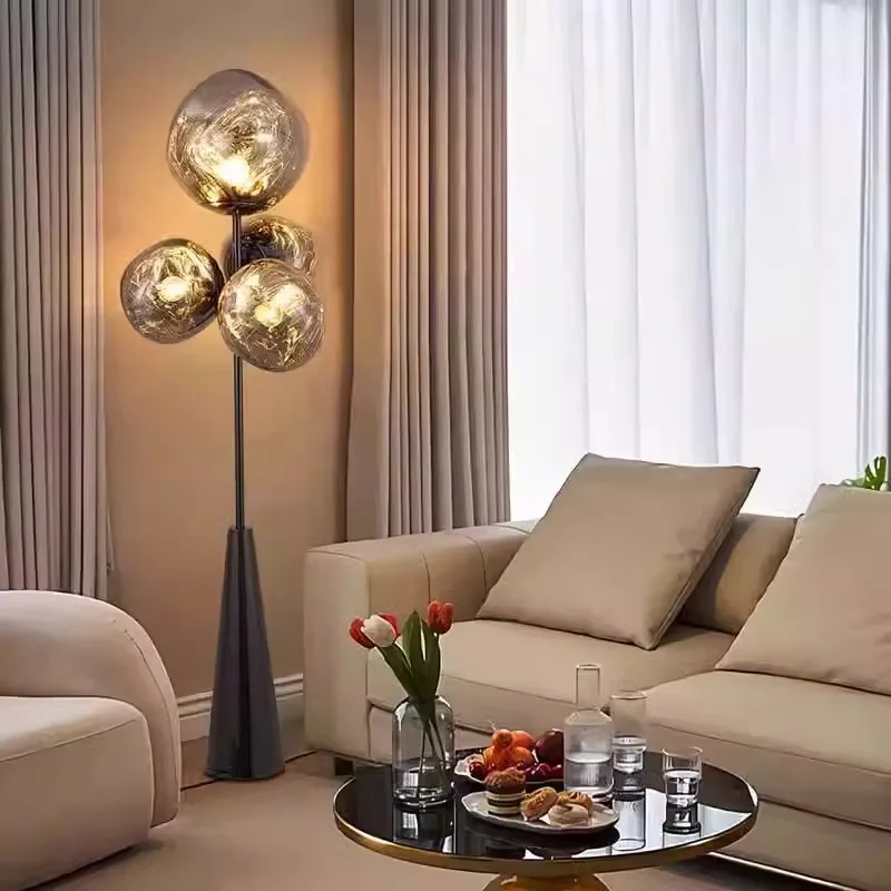 

Nordic, postmodern, living room, floor lamp, Italian style, light luxury, high sense, atmosphere, decoration