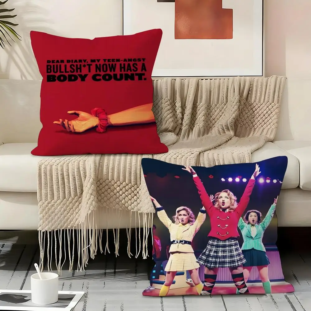 H-heathers Moive Pillow Case Linen Pillow Covers Cover For Couch Living Room Bench Patio Floor Linen Home Decor
