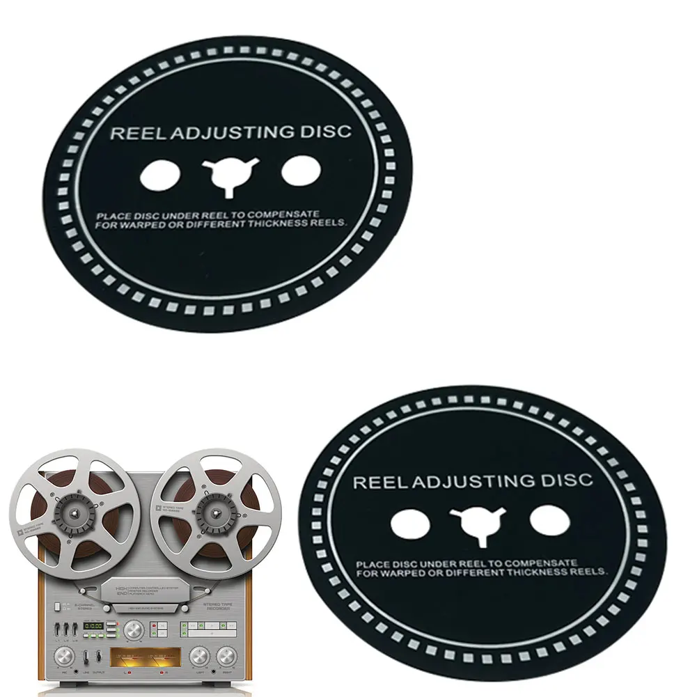 2 قطعة بكرة فاصل ضبط القرص الأسود 0.9 مللي متر ضبط فاصل ترايدنت/نب محول فاصل لبكرة إلى بكرة مسجلات الشريط #5