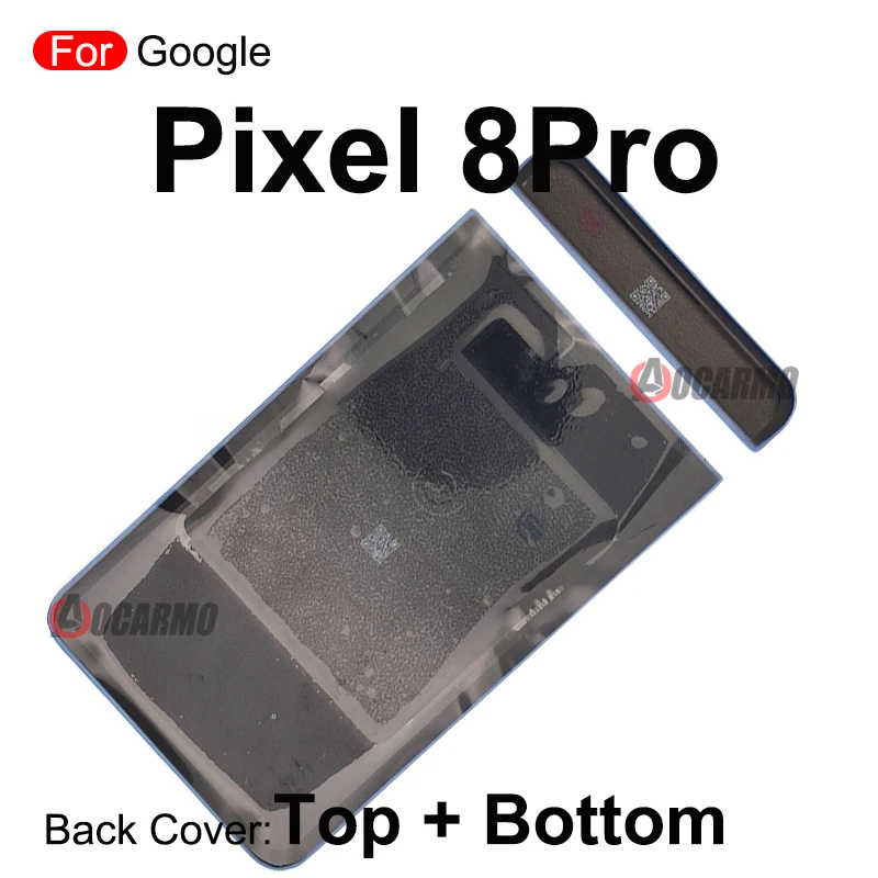 For Google Pixel 8 Pro 8Pro Back Cover Top + Bottom Panel Bezel Housing Blue Lower Cover Frame Replacement Repair Parts