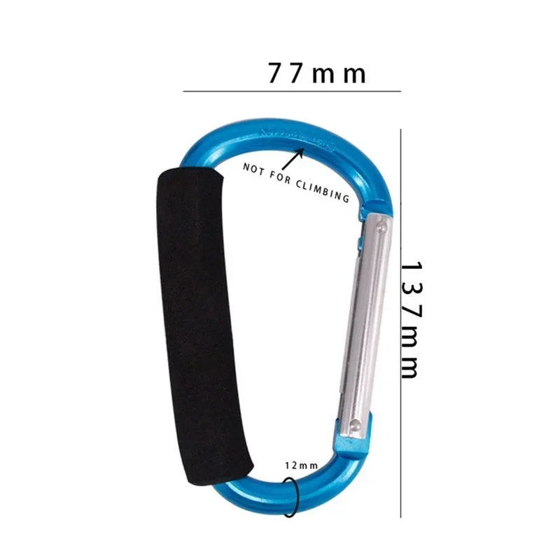 Sponge Large D-shaped Vegetable Picker Aluminum Alloy Mountaineering Buckle Colorful Outdoor Roller Skating Shoe Buckle