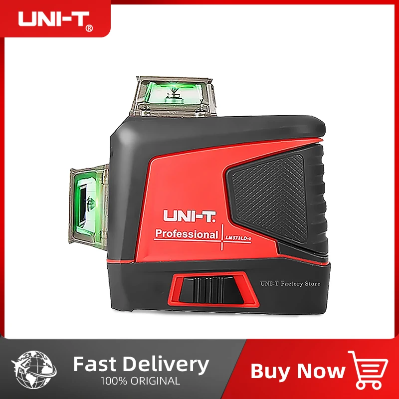 

UNI-T Laser Level green line SelfLeveling 360 Horizontal And Vertical Super Powerful Laser level green 16/12 Lines 4D