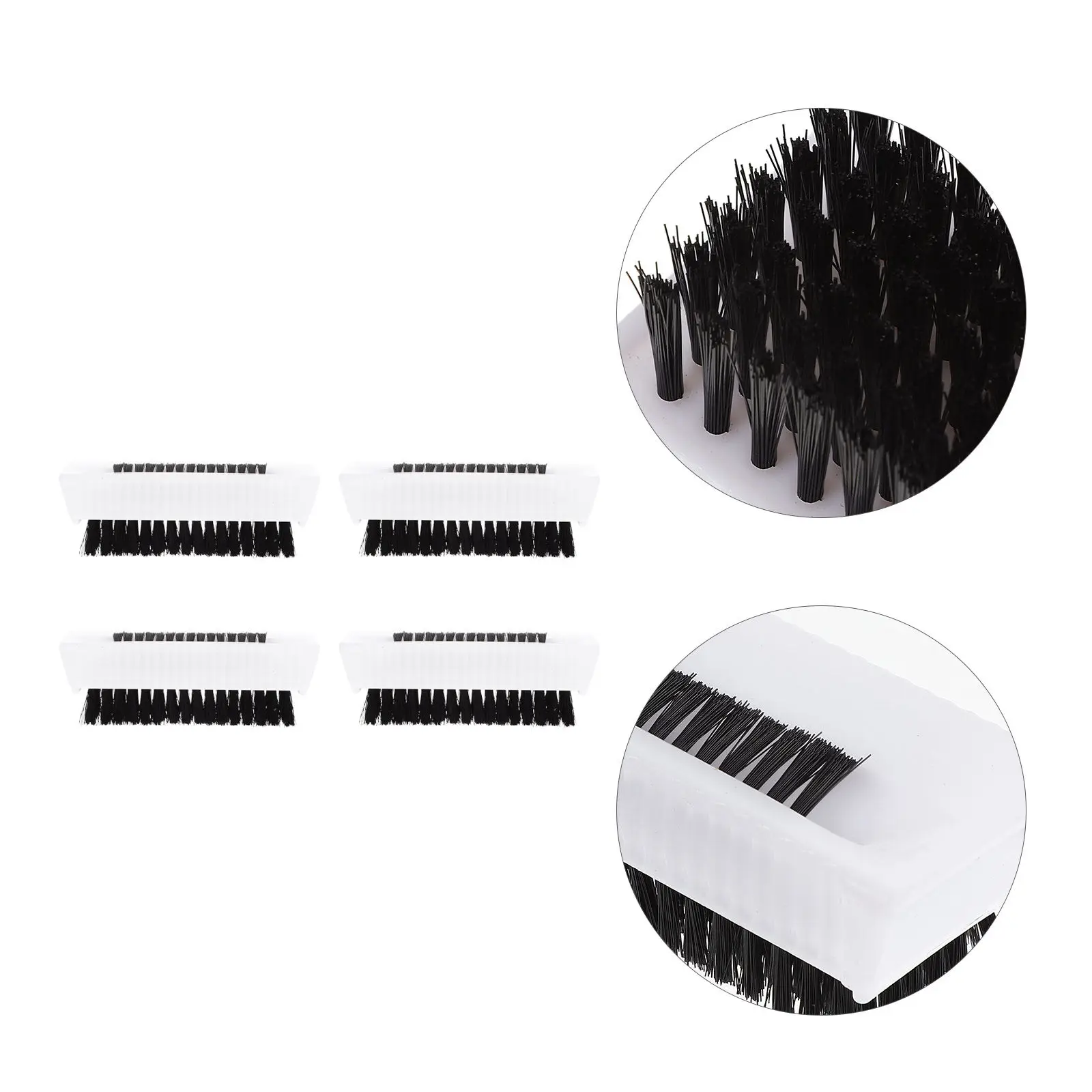 4Pcs Nail Brush Set Fine Workmanship Smooth Supple Hand and Nail Cleaning Brushes Portable Lightweight Non-Slip ABS Fingernail