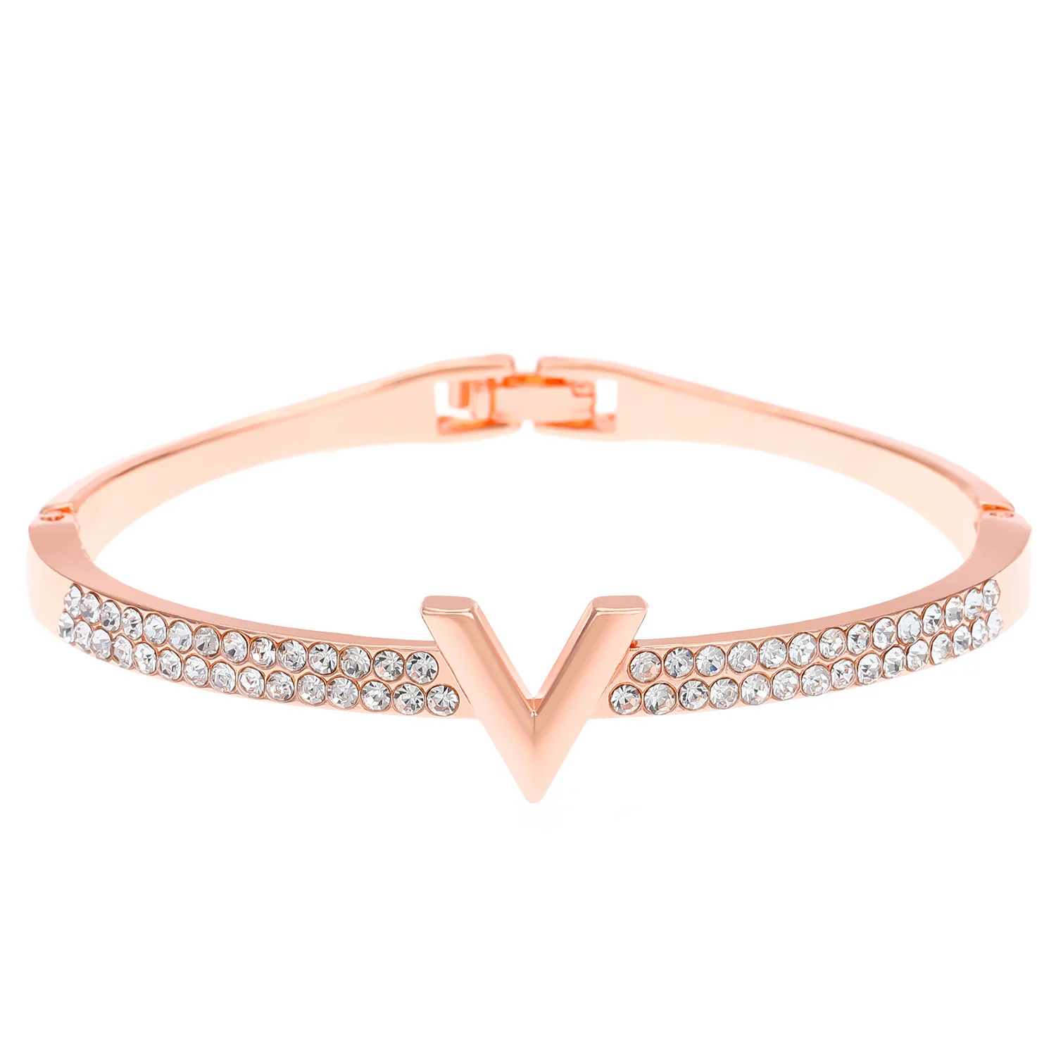 Letter Bracelet Women\'s Instagram Style Personalized Design English Letter V-shaped Bracelet Bracelet