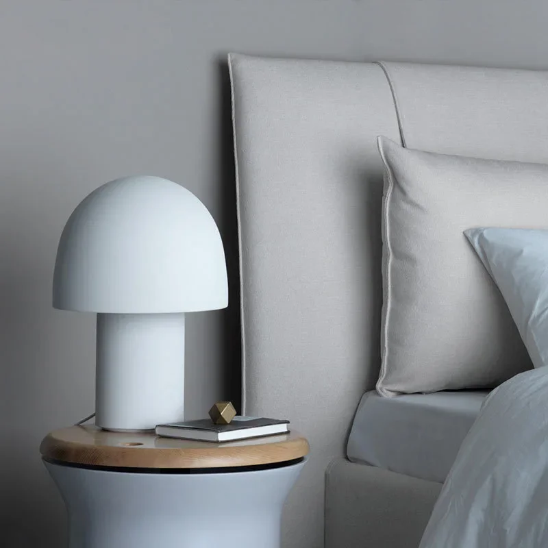 Imagem -05 - Nordic Mushroom Desk Lamp Luz de Mesa Bedroom Bedside Lamps Home Decor Luz Noturna Study Lamp