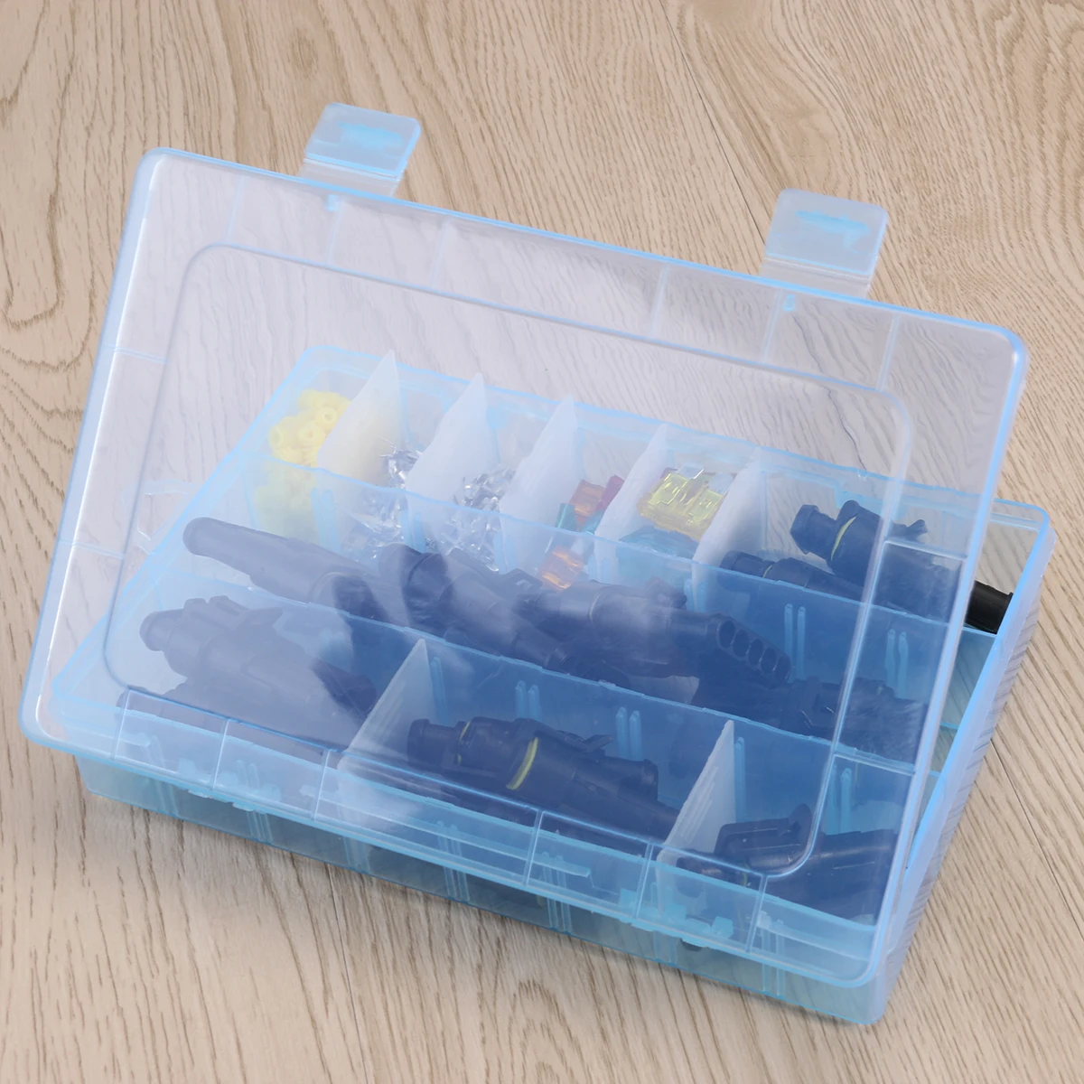 

10 Kit Waterproof Connector Sealed Connectors AMP Socket Rectangular Housing 4 Pin 1.5mm Terminal