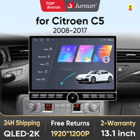 Junsun 13.1-inch QLED display Car Radio Intelligent Systems For Citroen C5 2008-2017 CarPlay Android Auto RDS DSP GPS FM BT SWC