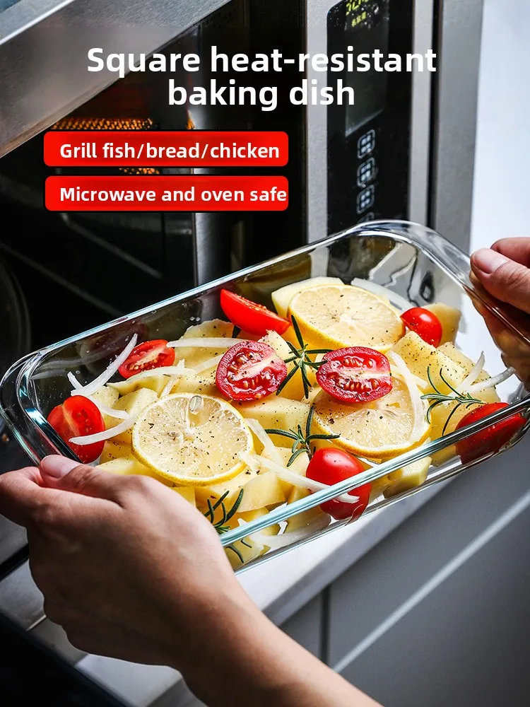 

Стеклянное противень Thiened с крышкой для кухни, микроволновая печь, прозрачная миска для супа, Diwaer Se, посуда, круглая мавпа