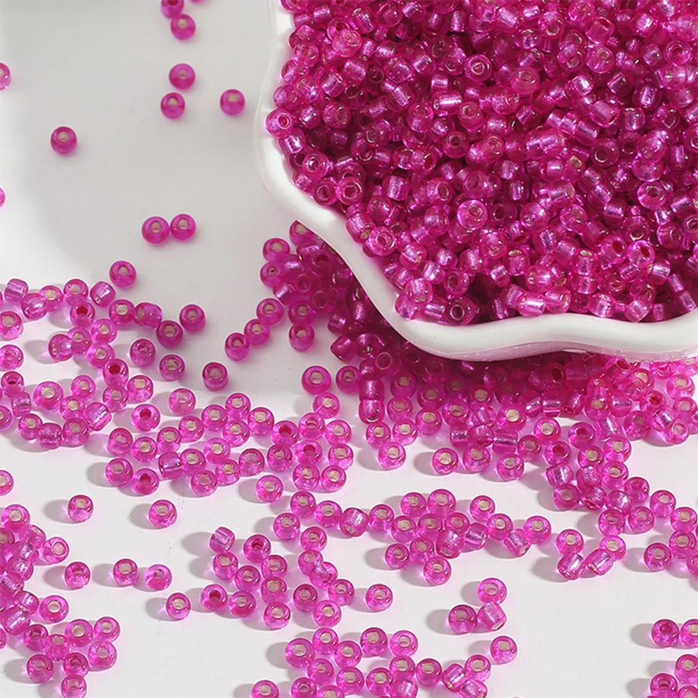 

1650Pcs DIY String Beads Colorful Transparent Loose Spacer Beads Handmade Jewelry Making Bracelet Decoration Adornment