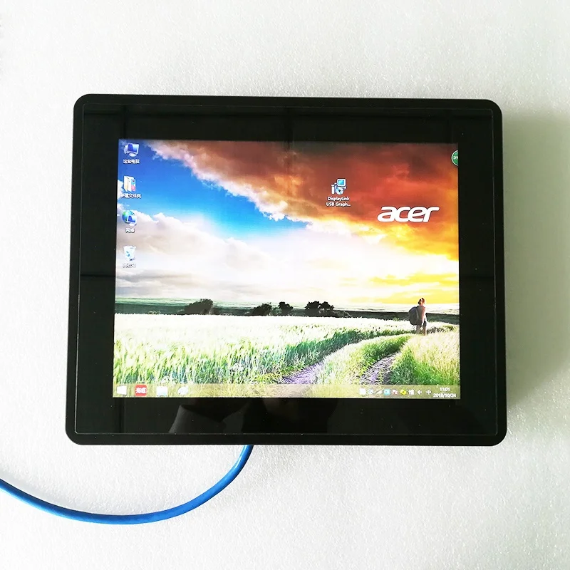 Front IP65 Waterproof 10.4 inch USB3.0 Touch Screen Monitor