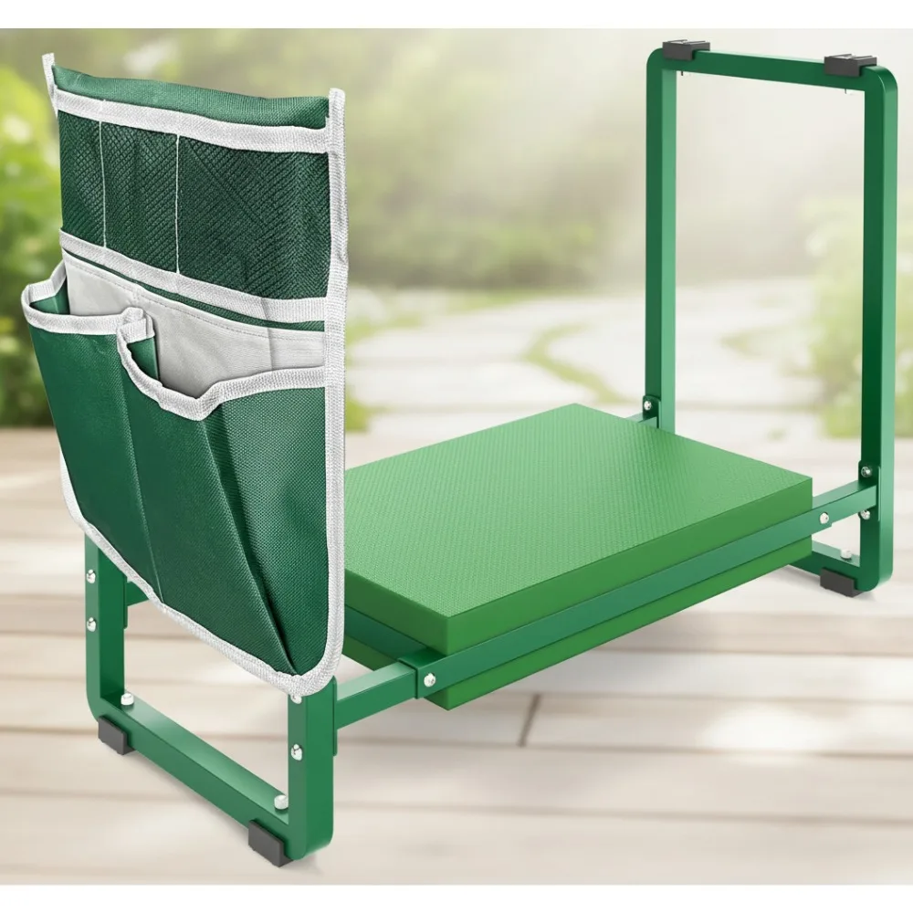 

Садовые голень и сиденье шириной 10,2 дюйма — сверхпрочная скамейка на коленях с сумкой для инструментов, садовые подарки для женщин и пожилых людей