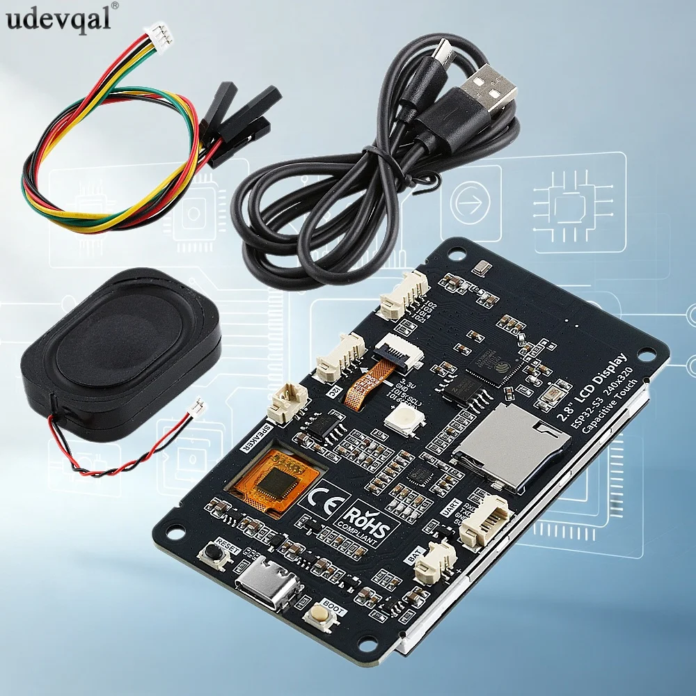 2.8 Inch ESP32 S3 Development Board with WiFi Bluetooth Smart Display TFT Module Touch Screen 240Mhz Speaker UART Interface