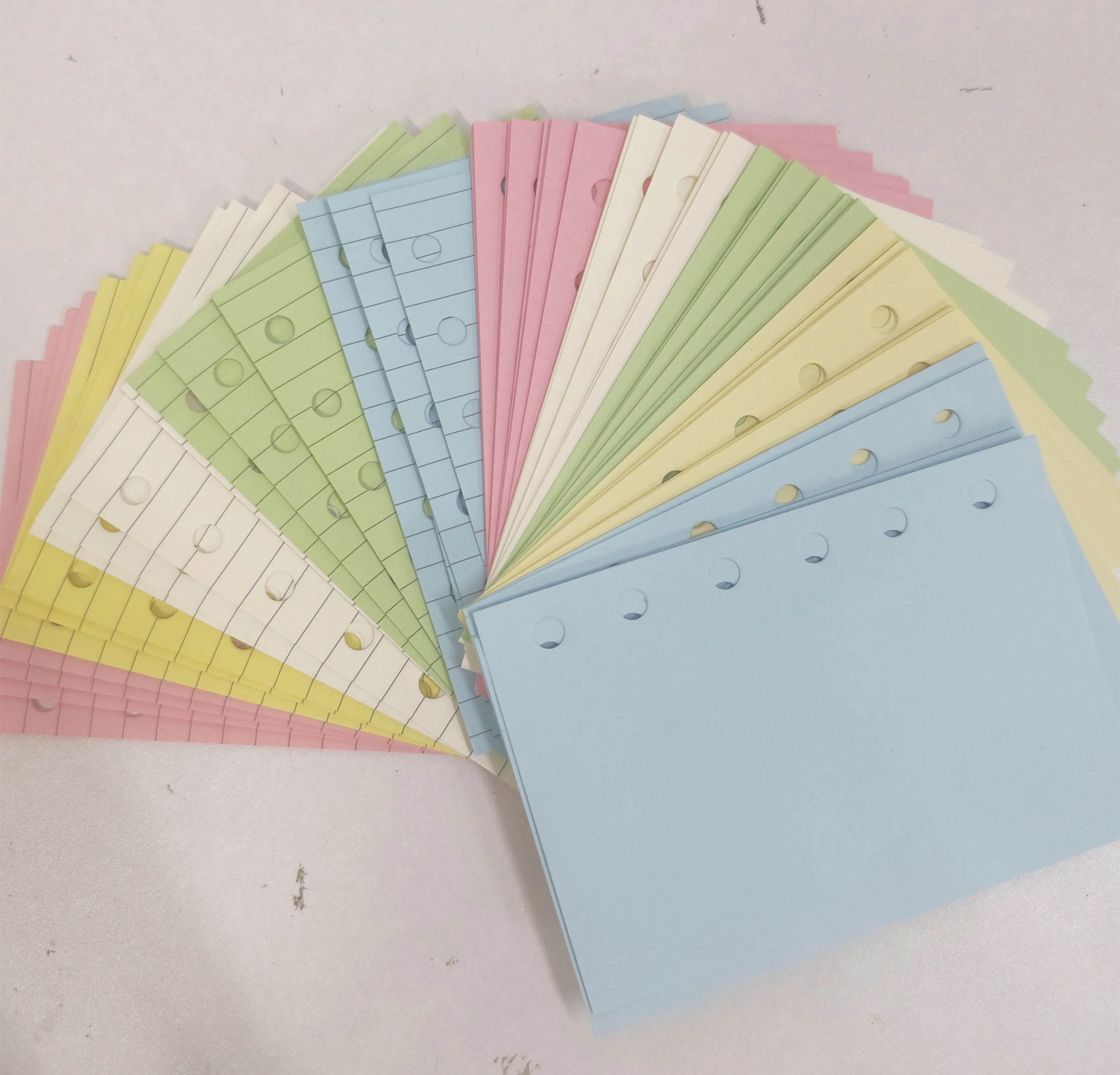 A7 50Shhets Colorful Loose Leaf Notebook Refill Spiral Binder Inner Page To Do Line Dot Grid Inside Paper Stationery