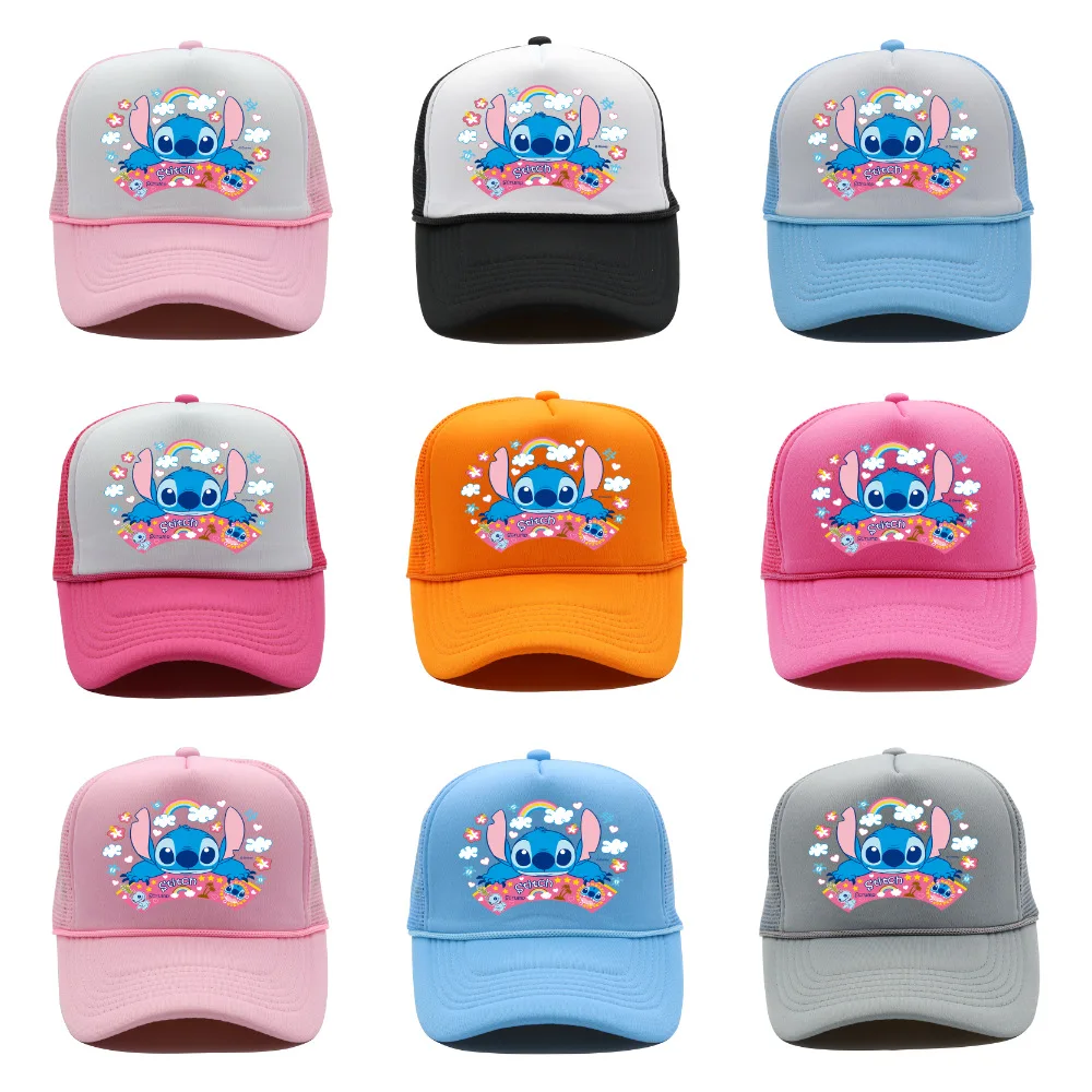 Cross-border Stitch Print Cartoon Cap Summer Travel Travel Baseball Cap Women's Fashion Casual Truck Net Hat