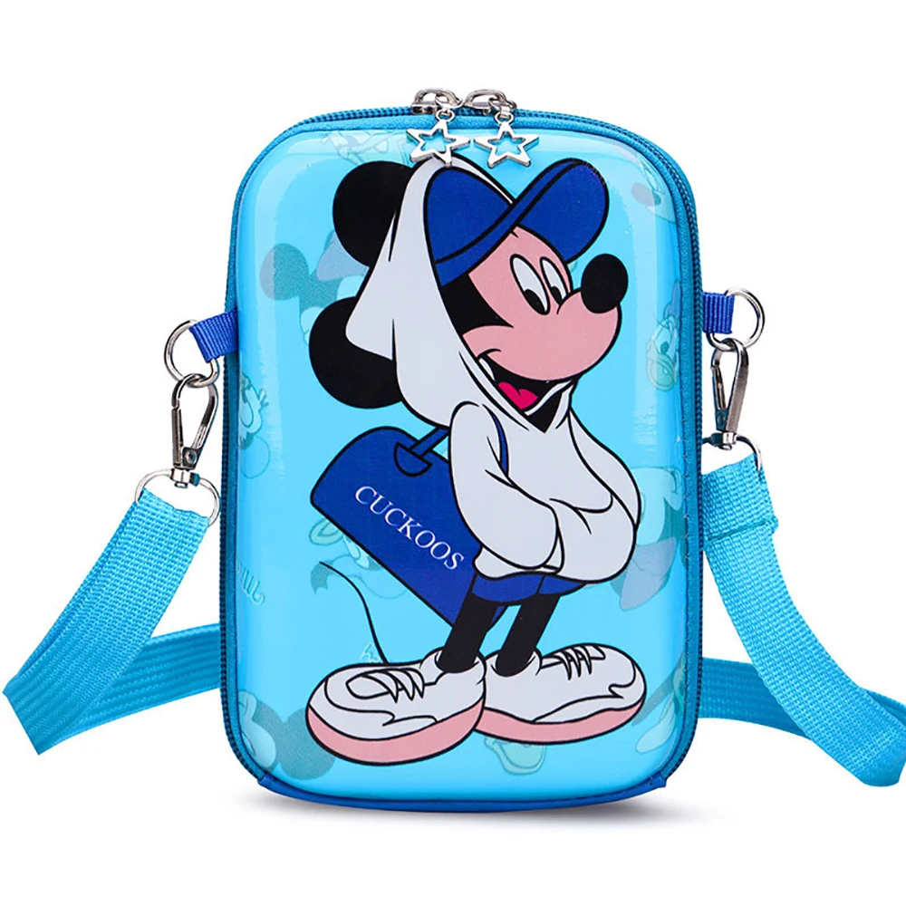 Mickey Minnie Disney Hard Shell Shoulder Bag Adjustable Storage Backpack Fashion Girl Birthday Gifts Coin Packs Children\'s Toys