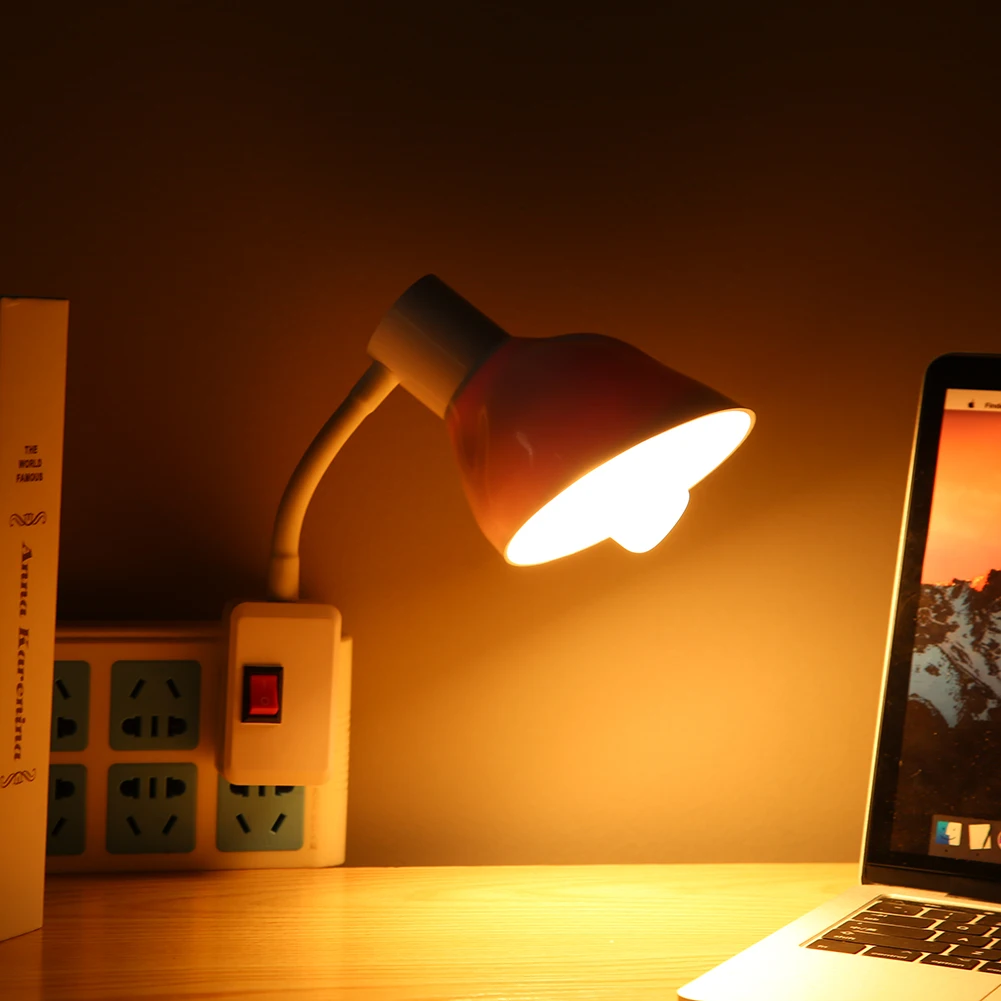 Practical Home E27-E27 Adjustable Rotating Flexible Extension Lamp Base Adapter Converter LED Bulb Elongation Holder Socket