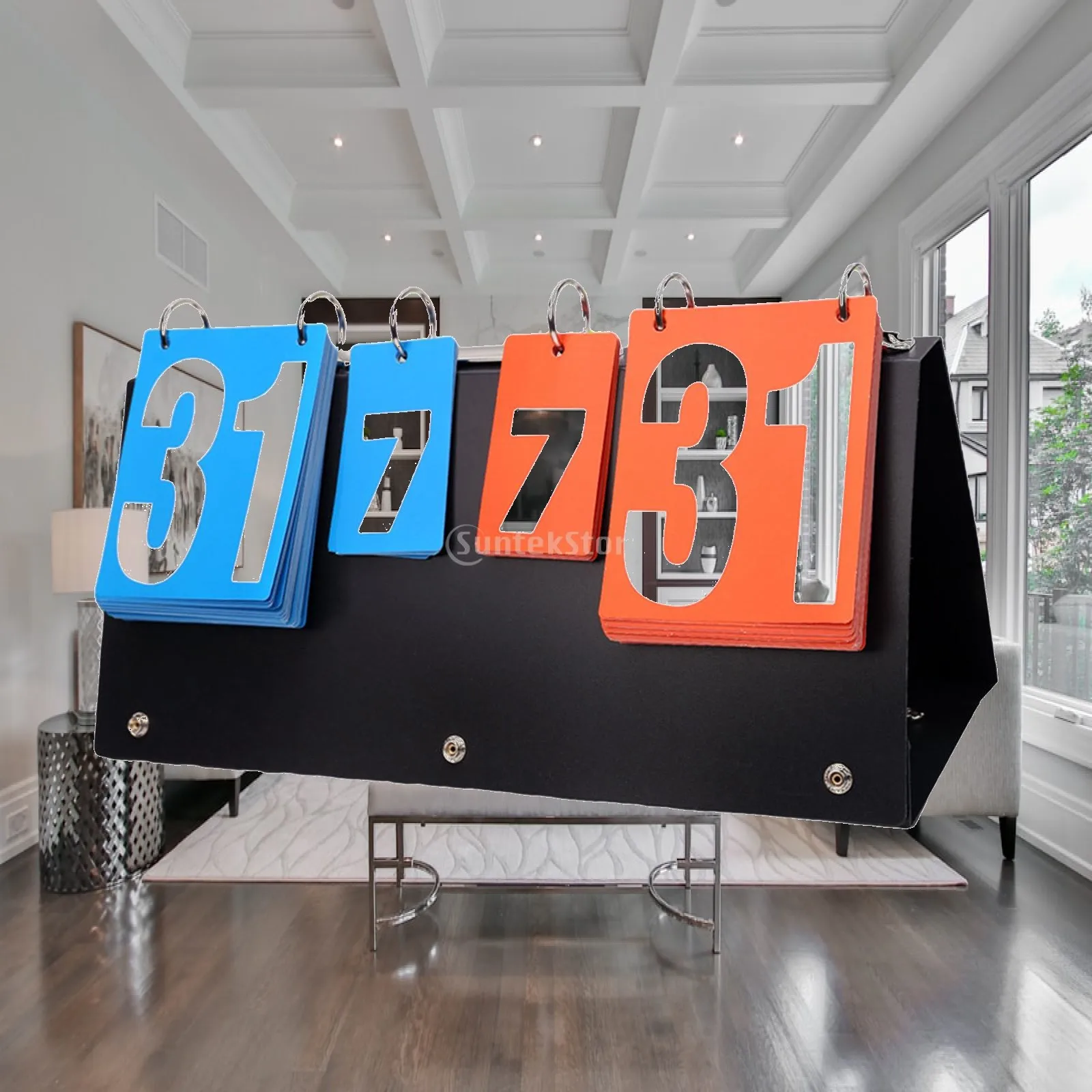 Tabletop Scoreboard Flip Golf Volleyball Referee Foldable Team Scorekeeper