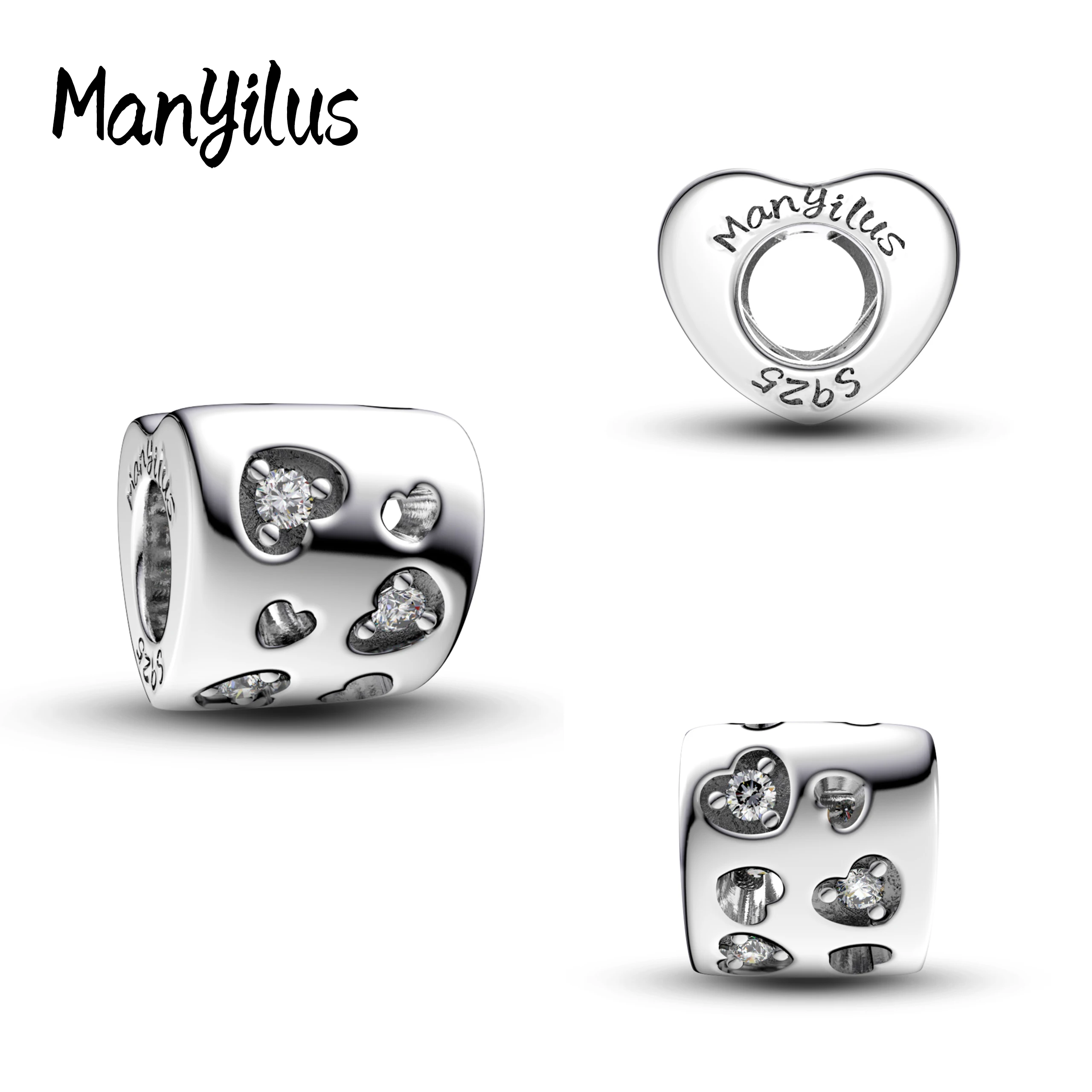 

Manyilus Charms Plata 925 Charms 925 Originales Bracelets Women Bracelet Charm Accessories Earrings Mother's Day K Gold Pendant