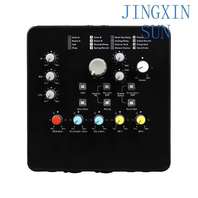 recording  live sound card external live streaming host debugging kit computer mobile phone