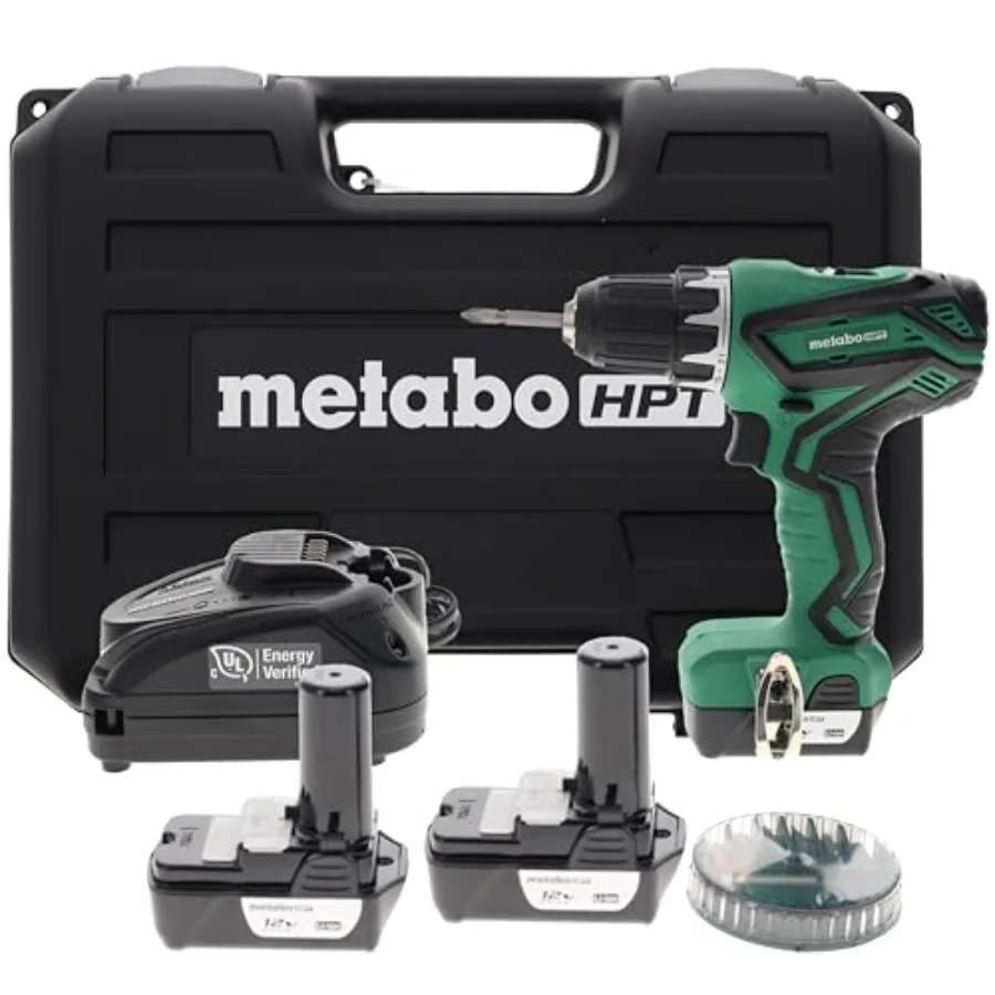 

Cordless Drill 12V Peak Includes 2-12V Lithium Ion Batteries Carrying Case 7 Piece Bit Set Lifetime Tool Warranty DS
