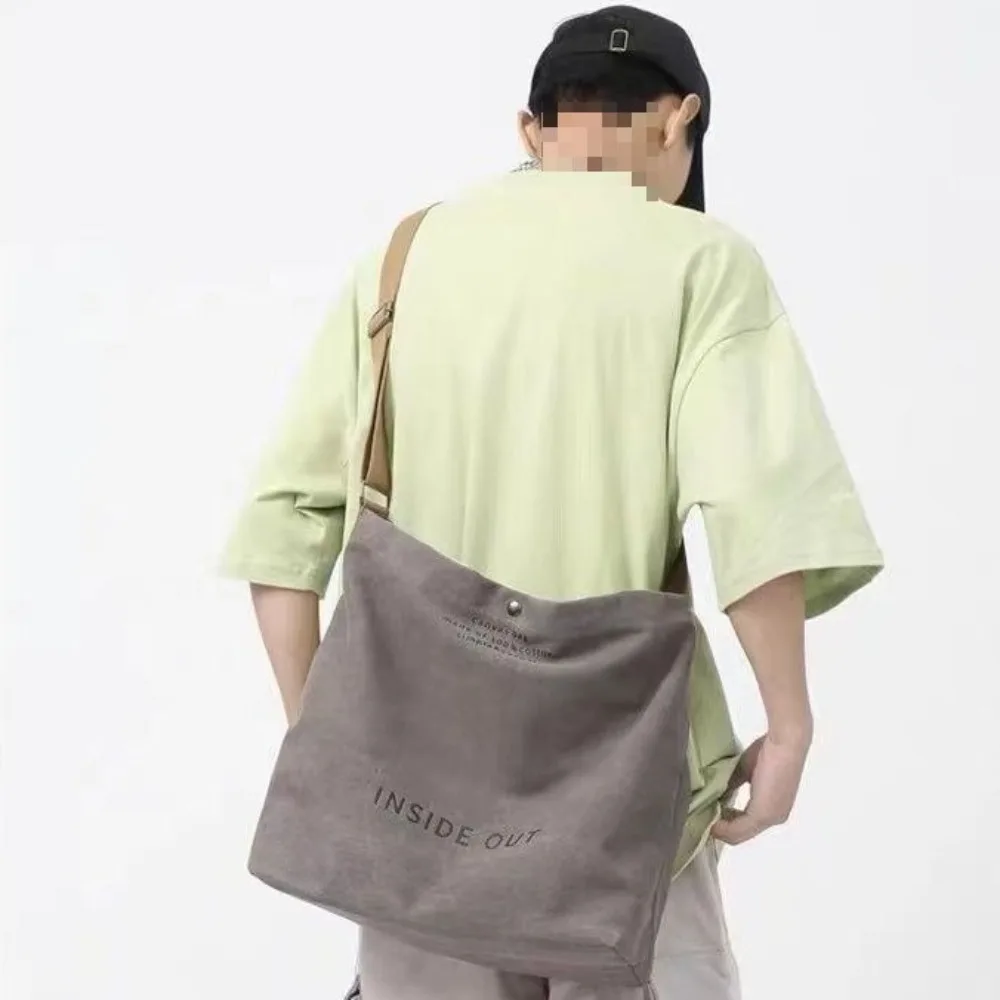 Upgrade Canvas Shoulder Tote Bag Large Capacity Zipper Shopping Bags Solid Color Casual Handbags for Women Girls image 4