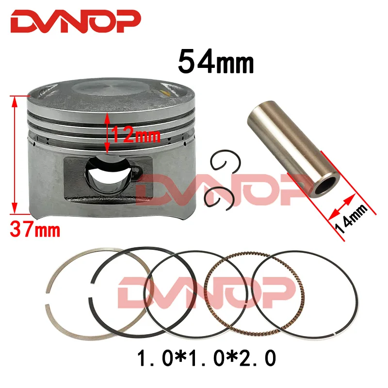54MM 14MM Zestaw uszczelek pierścieni tłokowych 125CC 138CC 1P54FMI Lifan ZongShen Kaya Xmotos Apollo orion Loncin kids Dirt Pit Bikes Parts