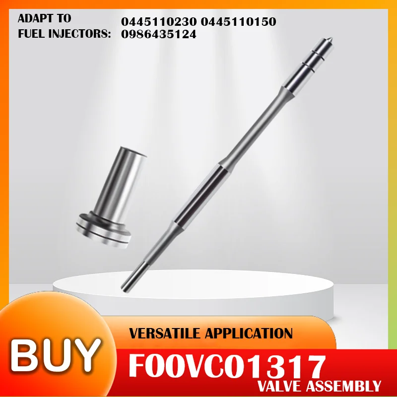 F00VC01317 Engine System High Precision Internal Valve Assembly Compatible With 0445110230 0445110150 0986435124 Injector XJ1224