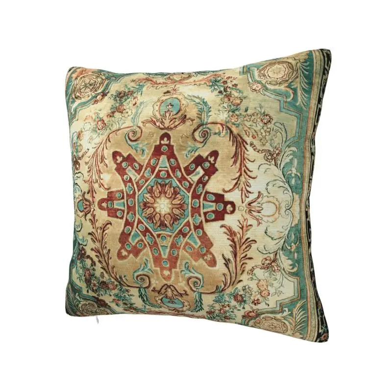 Antique French Vintage Bohemia Floral Aubusson Modern Throw Pillow Covers Living Room Decoration Sofa Cushion
